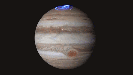 Aurora Of Planet Jupiter GIF