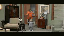 Austin Powers Kicking Mini Me GIF