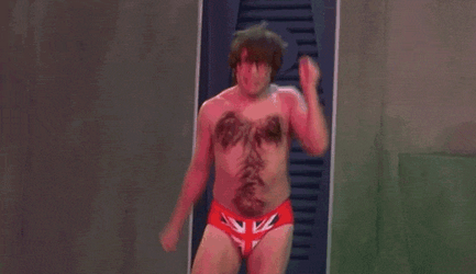 Austin Powers Mole Dancing In Red Undies GIF