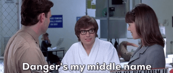 Austin Powers Mole Danger Is My Middle Name GIF