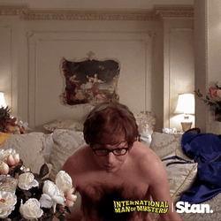 Austin Powers Mole Hairy Chest GIF