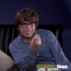 Austin Powers Mole Pointing Out Something GIF