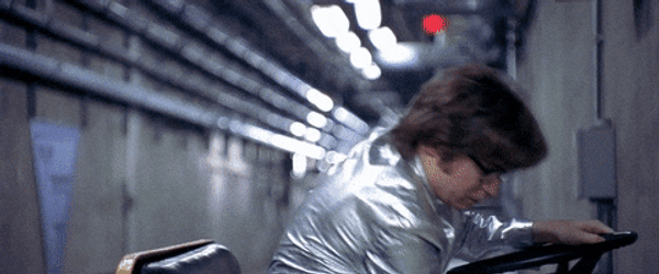 Austin Powers Operating Stuck Vehicle GIF