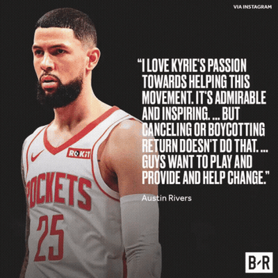Austin River Quote About Kyrie Passion For Helping Movement GIF
