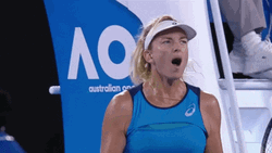 Australian Open CoCo Vandeweghe Shocked Reaction GIF