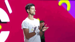 Australian Open Novak Djokovic Clapping GIF
