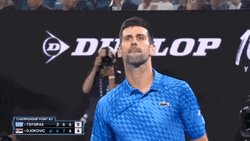 Australian Open Novak Djokovic Mind Heart Pointing GIF
