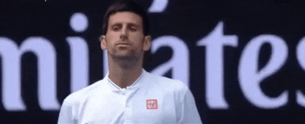 Australian Open Novak Djokovic Wacky Face GIF