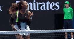 Australian Open Serena Williams Slow Motion Turn GIF