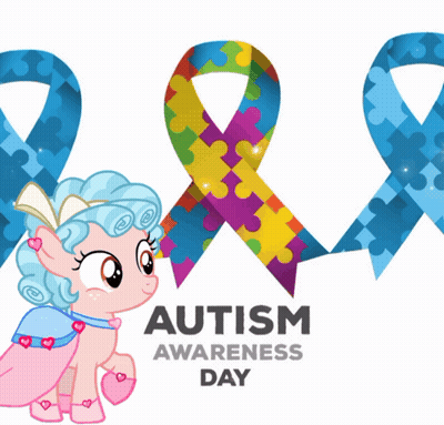 Autism Awareness Poster With Pony GIF