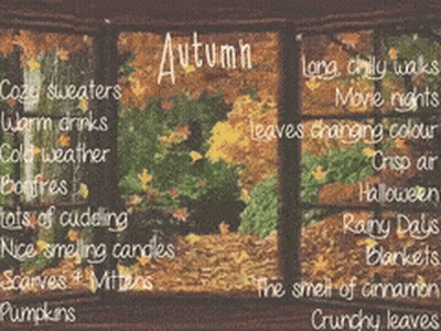 Autumn Collage Cozy Sweaters Warm Drinks Bonfires Cuddling GIF