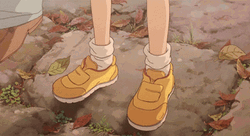 Autumn Falls Anime Shoes GIF
