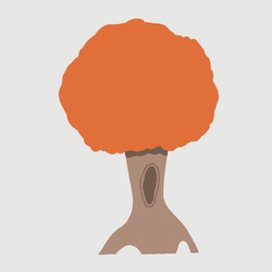 Autumn Falls Gingko Tree Animation GIF