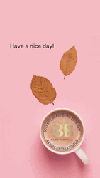 Autumn Falls Good Morning Coffee GIF