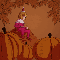 Autumn Pumpkin Girl