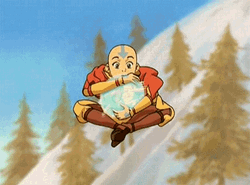 Avatar Aang Floating