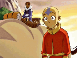 Avatar Aang Smile And Confused Reaction GIF