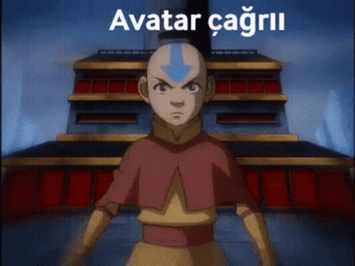 Avatar Aang Standing In Front Of Building GIF