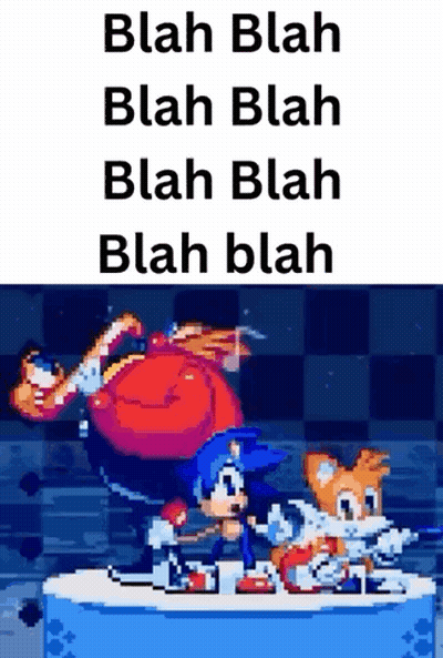 Avatar Characters Standing in Dark Room Saying Blah Blah Blah