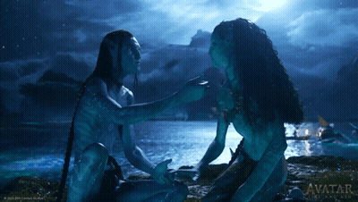 Avatar Man And Woman Touching Hands GIF