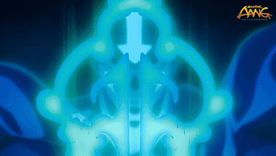 Avatar The Last Airbender Poster With Glowing Sword GIF