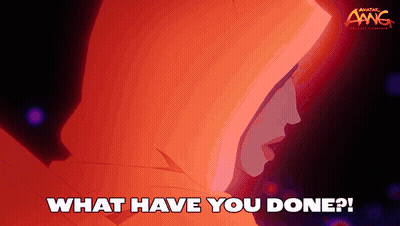 Avatar The Last Airbender Poster Woman In Hood Saying What Have You Done GIF