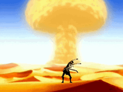 Avatar The Last Airbender Sokka Waving Body In Desert