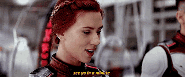 Avengers Endgame Black Widow GIF