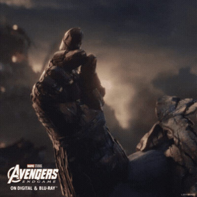 Avengers Endgame Digital Blu-Ray Poster GIF