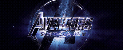 Avengers Endgame Movie Poster Purple Background GIF