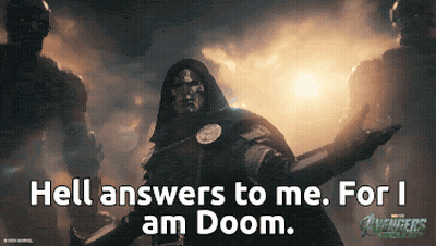Avengers Poster With Doctor Doom GIF