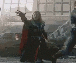 Avengers Thor Funny Playing