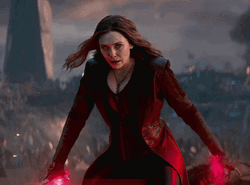 Avenging Scarlet Witch Stare GIF