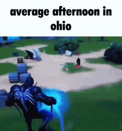 Average Afternoon In Ohio Is Shown On A Video Game Screen GIF