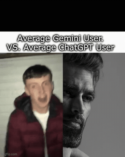 Average Gemini User Vs Average ChatGPT User GIF