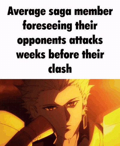 Average Saga Member Foreseeing Opponent's Attack GIF