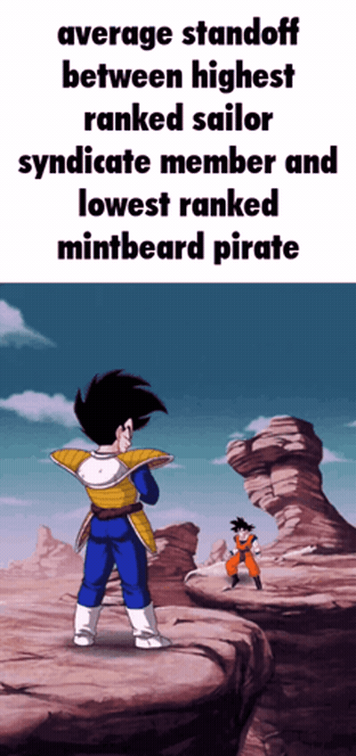 Average Standoff Between Highest Ranked Sailor Syndicate Member And Lowest Ranked Mintbeard Pirate GIF