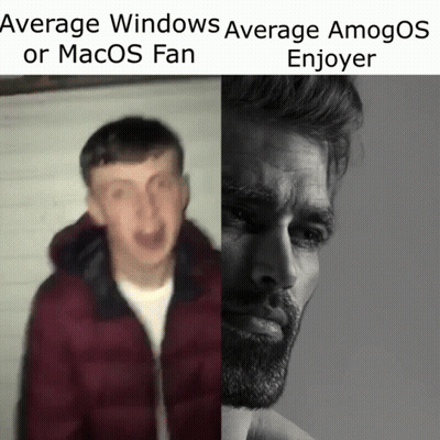 Average Windows Average Amogos MacOS Fan Average Enjoyer GIF