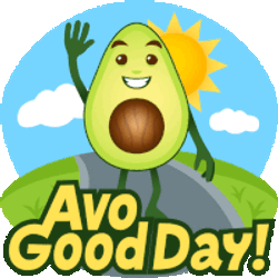 Avo Good Day Avocado Adventures Sticker GIF
