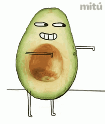 Avocado Dance Cute Cartoon Workout GIF