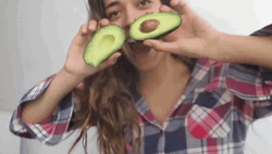Avocado Fruit Split Half Luisa Moraleida GIF
