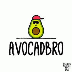 Avocado Funny Rapper Cartoon Meme GIF