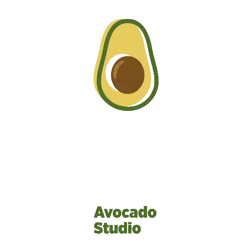 Avocado Studio Logo With Seed Sticker