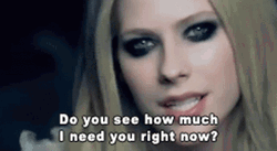 Avril Lavigne I Need You GIF
