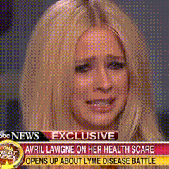 Avril Lavigne On Her Health Scare Is Featured On Cnn News GIF