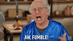 Aw Butt Fumble Larry David GIF