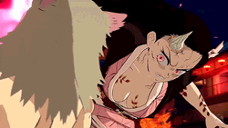 Awakened Nezuko's Skills Fire Tornado GIF