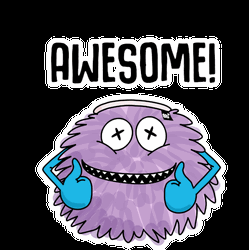Awesome Cute Purple Monster