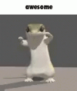 Awesome Dancing Lizard GIF