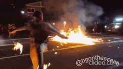 Awesome Guy Dancing On Fire  GIF